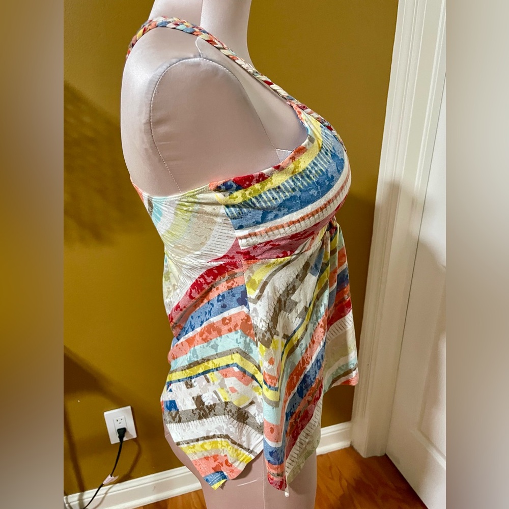 American Rag Multicolor Striped Halter Top - Picture 3 of 6
